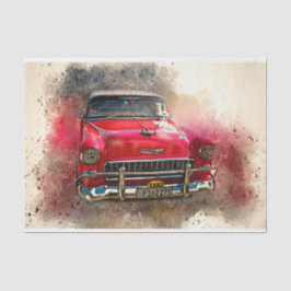 Oude klassieke autoontkoppeling tissuepapier