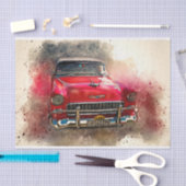 Oude klassieke autoontkoppeling tissuepapier (Craft)