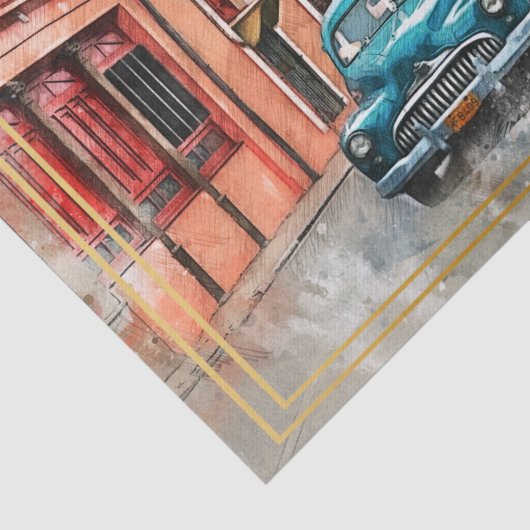 Oude klassieke autoontkoppeling tissuepapier (Detail)