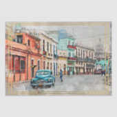 Oude klassieke autoontkoppeling tissuepapier (Voorkant)