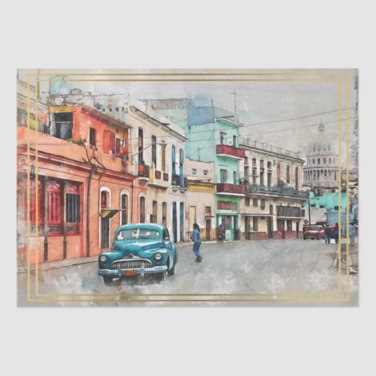 Oude klassieke autoontkoppeling tissuepapier (Voorkant)