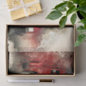 Oude  klassieke autoontkoppeling tissuepapier (Geschenk)