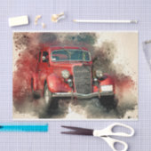 Oude  klassieke autoontkoppeling tissuepapier (Craft)