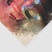 Oude  klassieke autoontkoppeling tissuepapier (Detail)