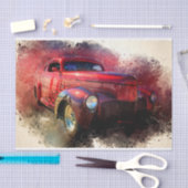 Oude  klassieke autoontkoppeling tissuepapier (Craft)