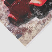 Oude klassieke autoontkoppeling tissuepapier (Detail)