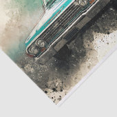 Oude klassieke autoontkoppeling tissuepapier (Detail)