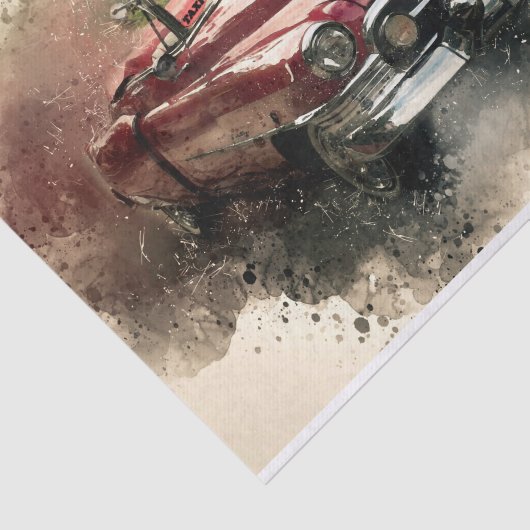 Oude klassieke autoontkoppeling tissuepapier (Detail)