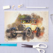 Oude  klassieke autoontkoppeling tissuepapier (Craft)