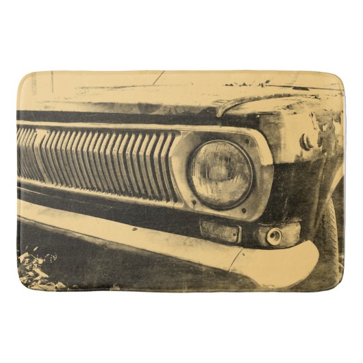  oude klassieke koplampen badmat (Voorkant)