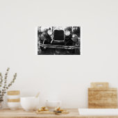 Oude klassieke voorste grille poster (Keuken)