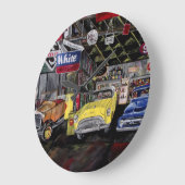 Oude klassieke wandklok grote klok (Hoek)