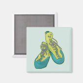 Oude klimschoenen rotsklimmen magneet (Voorkant / Achterkant)