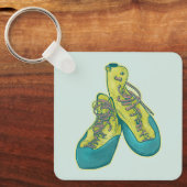 Oude klimschoenen rotsklimmen sleutelhanger (Voorkant)