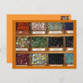 Oude knikkers in doosjes briefkaart (Voorkant / Achterkant)