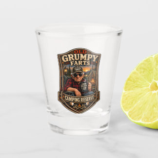 Oude Knorrige Ouwe Kerels Kampeerreservaat Shot Glas