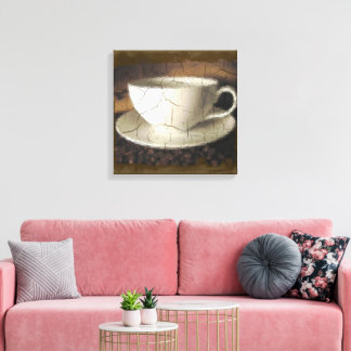 Oude Koffie Canvas Afdruk