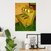 OUDE KOFFIE-MACHINE POSTER (Thuiskantoor)