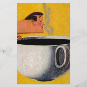 Oude koffieadvertentie briefpapier
