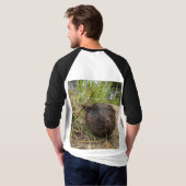 Oude kokosnoot t-shirt (Achterkant volledig)