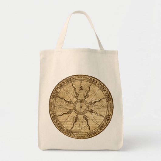 Oude kompasroos tote bag (Voorkant)
