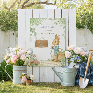 Oude Konijnentuin Welkom bij Baby Shower Poster
