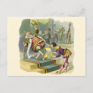 oude koning Cole Nursery Rhyme Poem Song Briefkaart