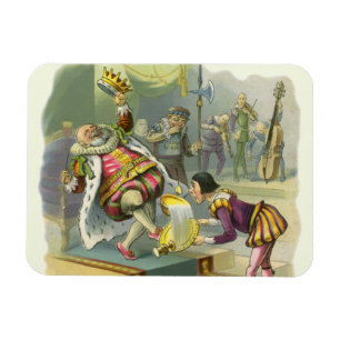  oude koning Cole Nursery Rhyme Poem Song Magneet