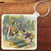 oude koning Cole Nursery Rhyme Poem Song Sleutelhanger (Achterkant)