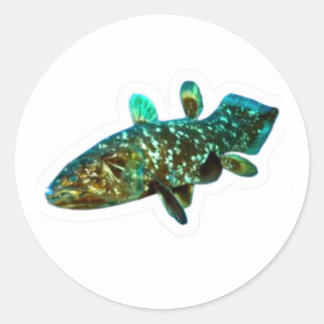 Oude Koningsvis Coelacant Artistieke Sticker