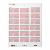 Oude Koolrozen Adreslabels Etiket (Full Sheet)