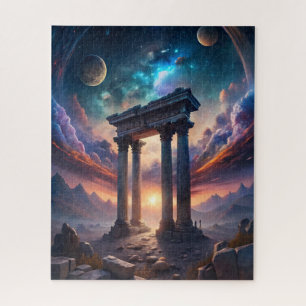Oude Kosmische Tempel - Fantasy Galaxy Ruïnes Legpuzzel