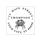 Oude Krab #1 Tekening Naam Retouradres  Rubberstempel (Afrduk)