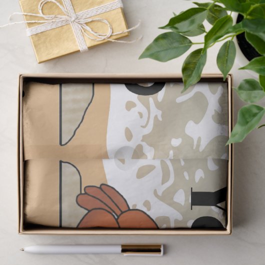 Oude krab schattig strand tissuepapier (Geschenk)