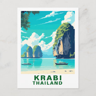 Oude Krabi, Thailand strand ansichtkaart Briefkaart