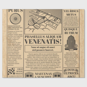 oude krant cadeaupapier