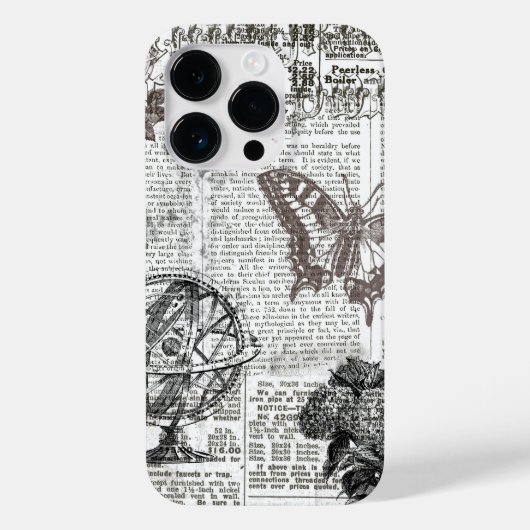 Oude krant Case-Mate iPhone case (Achterkant)