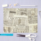 oude krant compositie tissuepapier (Craft)