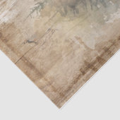 Oude krant Grungy Green Tissue Paper Tissuepapier (Detail)