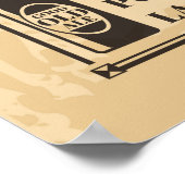 Oude krant . Krantenpapier met tekst a herstellen Poster (Hoek)