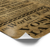 Oude krant perfect poster (Hoek)