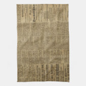 Oude krant theedoek (Verticaal)