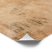 Oude krant Torn 2 Perfect Poster (Hoek)