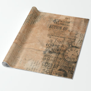 Oude krant Torn Cadeaupapier