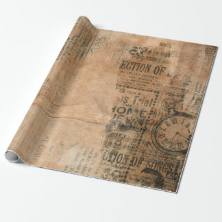Oude krant Torn Cadeaupapier