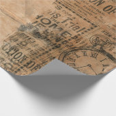 Oude  krant Torn Cadeaupapier (Hoek)