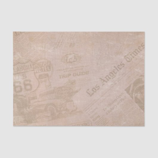 Oude kranten tissuepapier (Voorkant)