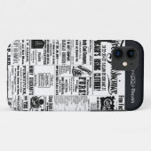 Oude krantenadvertenties voor verzending Case-Mate iPhone case (Achterkant (horizontaal))