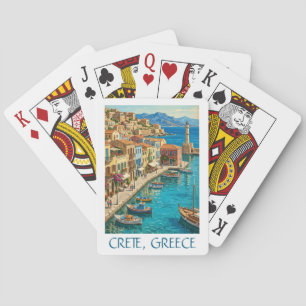 Oude Kreta Griekenland Mediterraan Reis Landschap Pokerkaarten