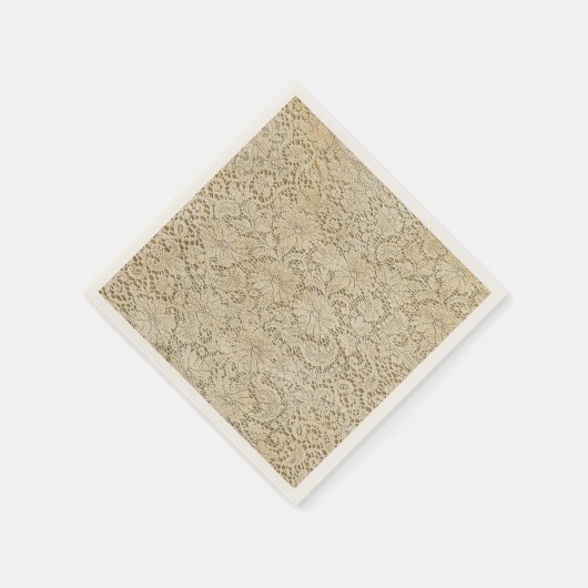 Oude kroeslantaarn Floral Pattern + jouw ideeën Servetten (Hoek)